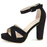 Milisente Damen Sandaletten Frauen Pumps Sandals mit 10CM Absätze