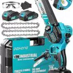 Mini Kettensäge mit Akku 6 Zoll, Bürstenloser Motor