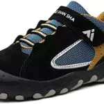 Mishansha Kinder Wanderschuhe Jungen Atmungsaktiv Trekkingschuhe Mädchen Straßenlaufschuhe Schwarz Gr.24