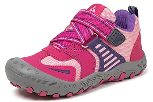 Mishansha Mädchen Wanderschuhe Kinder Sportschuhe Jungen Leicht rutschfest Turnschuhe Rosa 37