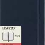 Moleskine Tagesplaner, 12 Monate 2024, Agenda 2024, Large 13x21