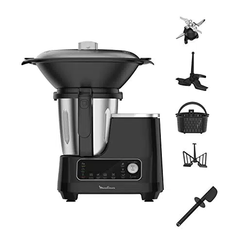 Moulinex HF4568 Click Chef Küchenmaschine mit Kochfunktion