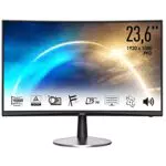 MSI PRO MP242CDE 60 cm 23.6 Zoll Curved Office LED Monitor Full-HD