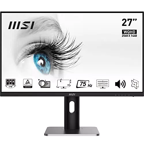 MSI PRO MP273QPDE 69cm IPS LED Monitor, 75 Hz, HDMI