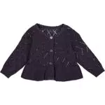 Müsli by Green Cotton Baby Girls Knit Frill Cardigan Sweater