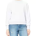 NA-KD Damen Rounded Sleeve Sweater Sweatshirt, Grey Melange