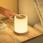 Nachttischlampe, Nachttischlampe Touch Dimmbar mit 10 Farben
