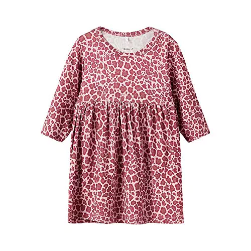 NAME IT Baby-Mädchen NBFKRINE LS Dress NOOS Kleid, Burnished Lilac