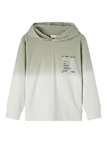 NAME IT Boy's NKMJONATHANO LS Loose Sweat WH UNB Kapuzenpullover