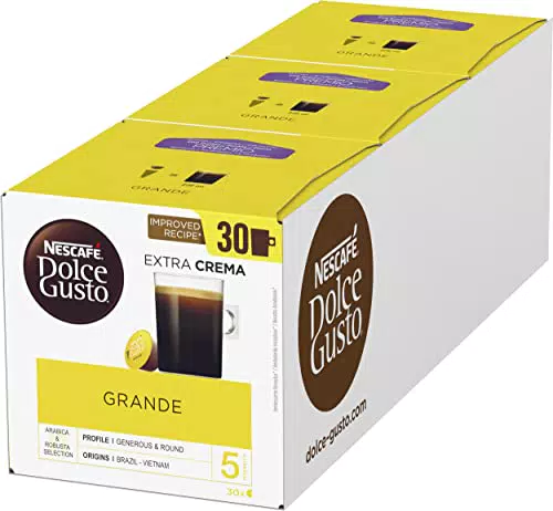 Nescafé Dolce Gusto Grande, XXL-Vorratsbox, 90 Kaffeekapseln