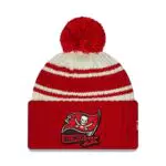 New Era Tampa Bay Buccaneers NFL 2022 Sideline Sport Knit Chrome White Red Beanie - One-Size