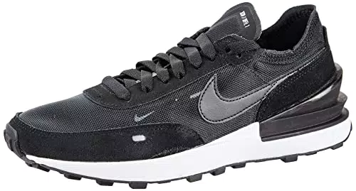 Nike Herren Waffle One Sneaker, Black/Black-White-ORANGE