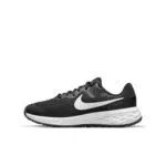 Nike Revolution 6 Kinder Sneaker, Black/White-Dk Smoke Grey