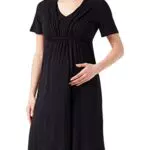 Noppies Damen Dress Beira Short Sleeve Kleid, Black - P090