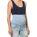 Noppies Damen Jeans Shorts OTB Forest, Vintage Blue-P146