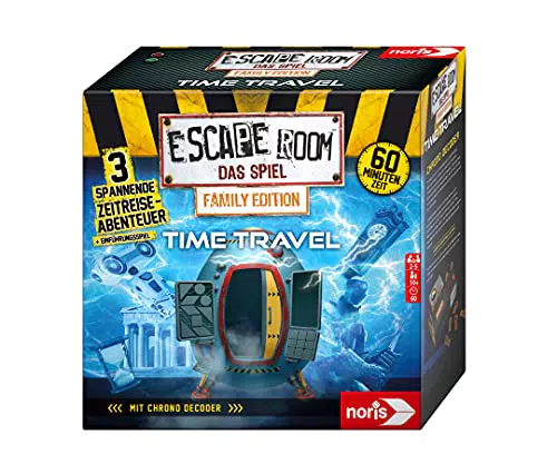 Noris 606101968 Escape Room Time Travel -Familien und Gesellschaftsspiel für Erwachsene und Kinder
