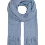 ONLY Damen Onlaida Life Wool Scarf Cc Schal, Dusty Blue/Detail:MELANGE