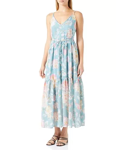 ONLY Damen Onlstar Life Fia Singlet Maxi Dress Ptm, Ether/Aop:star Garden Flower