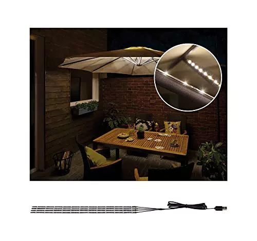 Paulmann 94208 Outdoor Mobile Parasol-lighting IP44 3000K 4x0