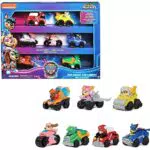 Paw Patrol: Der Mighty Kinofilm, 7-teiliges Pup Squad Racers-Geschenkset mit Liberty-Spielzeugauto