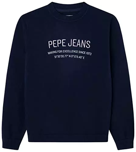 Pepe Jeans Jungen Keops Knitwear, Blue, 6 Years