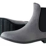 PFIFF Damen Tinge Reitstiefelette Stiefelette, grau