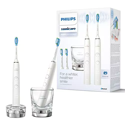 Philips Sonicare DiamondClean 9000 Elektrische Zahnbürste Doppelpack - 2 Schallzahnbürsten