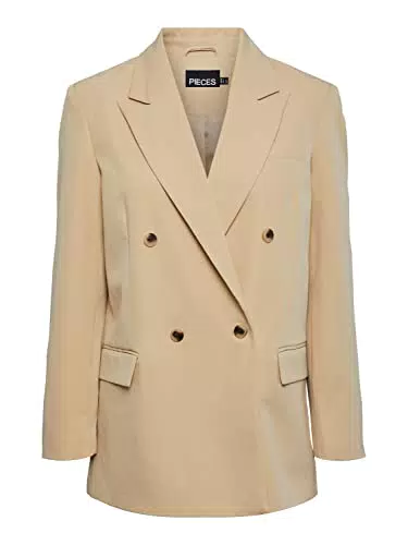 PIECES Damen Pckyza Oversized Bc Blazer, Irish Cream