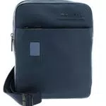 PIQUADRO Herren Akron Ledertasche, blau