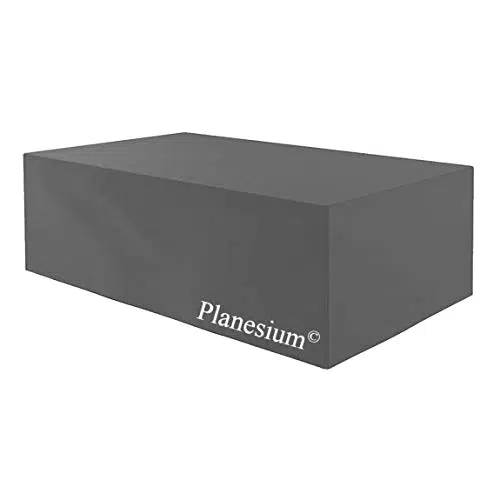 Planesium Premium Schutzhülle Gartenmöbel Abdeckung/Gartentisch Hülle Haube Abdeckplane wasserdicht atmungsaktiv reißfest Garnitur Lounge 575g/lfm B 220cm x T 80cm x H 65cm Anthrazit