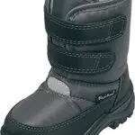 Playshoes Kinder Winter-Stiefel, warme gefütterte Schneestiefel mit Klettverschluss