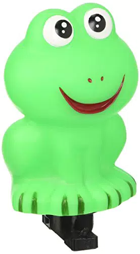 Point Kinder Zvířecí klakson "Žába" se sponou pro upevnění na řídítka Tierhupe Frosch Fahrradklingel Gruen