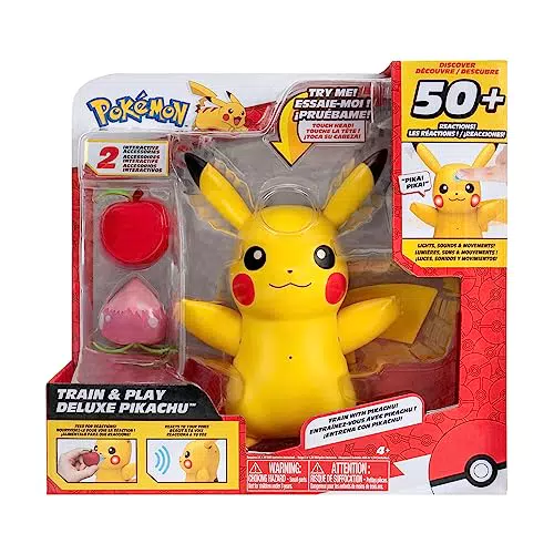 Pokémon PKW3330 - Deluxe My Partner Pikachu, offizieller Pikachu mit Licht