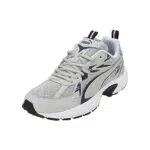 PUMA Erwachsene Milenio Tech Sneakers 42Ash Gray Navy Silver Blue Metallic