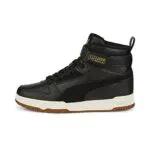PUMA RBD Game WTR Jr Sneaker, Black Black Team Gold