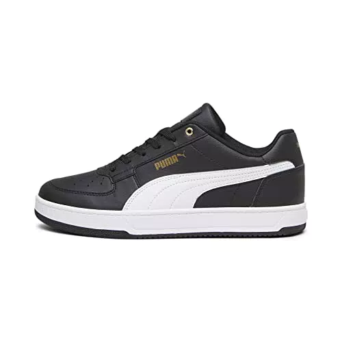 PUMA Unisex CAVEN 2.0 Sneaker, Black White-Gold