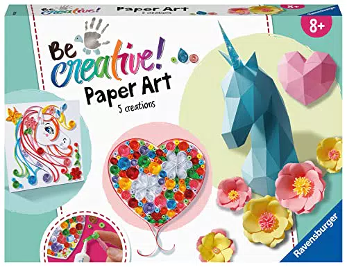 Ravensburger 182368 BeCreative Paper Art, DIY für Kinder ab 8 Jahren