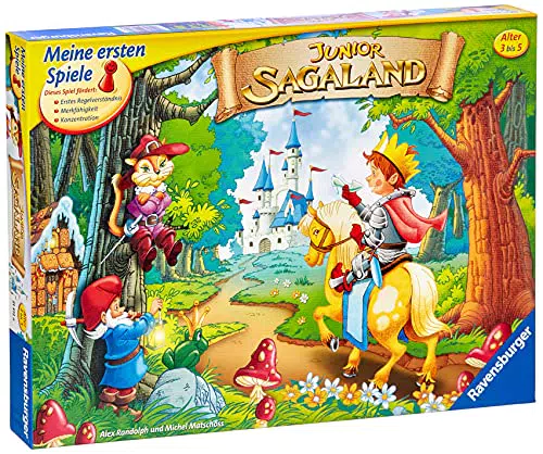 Ravensburger 21372 - Junior Sagaland - Kinderspiel, Junior Edition des Spieleklassikers für 2-4 Spieler ab 3 Jahren