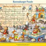 Ravensburger Kinderpuzzle - 05025 Backe, backe Kuchen - Rahmenpuzzle für Kinder ab 4 Jahren