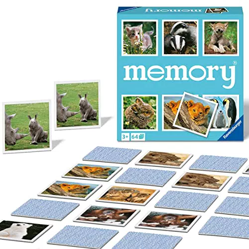 Ravensburger memory Tierkinder - 20879 - der Spieleklassiker für Tier-Fans