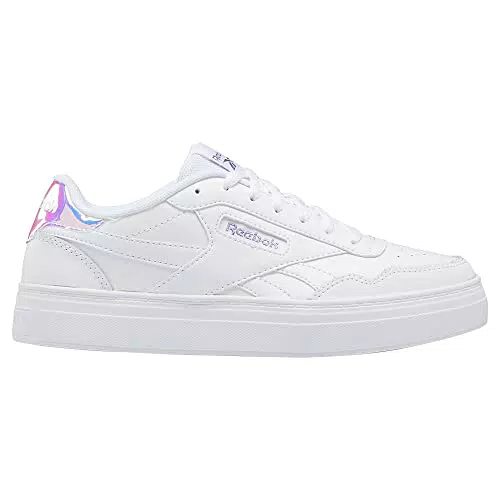 Reebok Damen Court Advance Bold Sneaker, Footwear White Purple Oasis Met Footwear White