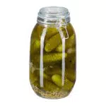 Relaxdays Einmachglas, 3 Liter, mit Deckel & Bügelverschluss