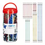 Relaxdays Spanngummi 24er Set, Gepäckspanner für Auto & Fahrrad