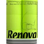Renova Black Label Green Toilettenpapier, 6 Rollen, farbig