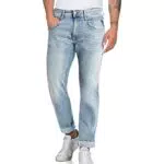 Replay Herren Jeans Anbass Slim-Fit mit Stretch, Blau