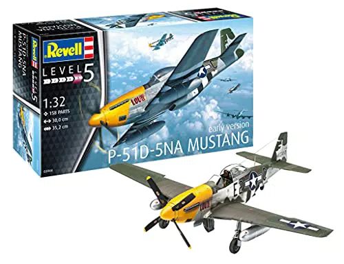 Revell 03944 03944-Modellbausatz Flugzeug 1:32-P-51D Mustang im Maßstab 1:32