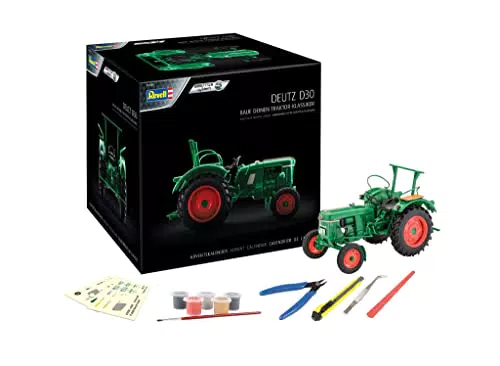 Revell Adventskalender Deutz D30 I Adventskalender Traktor I Adventskalender zum Selbermachen I Adventskalender für Bastler I Adventskalender für Jungen & Mädchen ab 10 Jahren