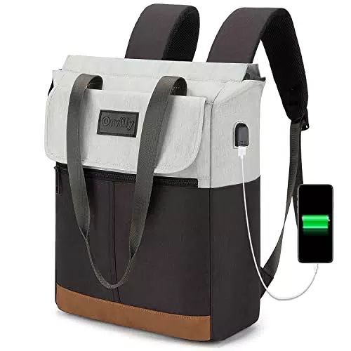 Rucksack für Damen, 2 in 1 Tasche und Rucksack, Uni Schule Reisen Freizeit Büchertasche Arbeit