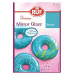RUF Mirror Glaze Petrol, gebrauchsfertig im Beutel, hochglänzende Spiegel-Glasur zum Glasieren von Mousse-Torten