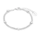 s.Oliver Armband Edelstahl Damen Armschmuck, 16+4 cm